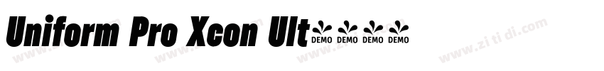 Uniform Pro Xcon Ult字体转换